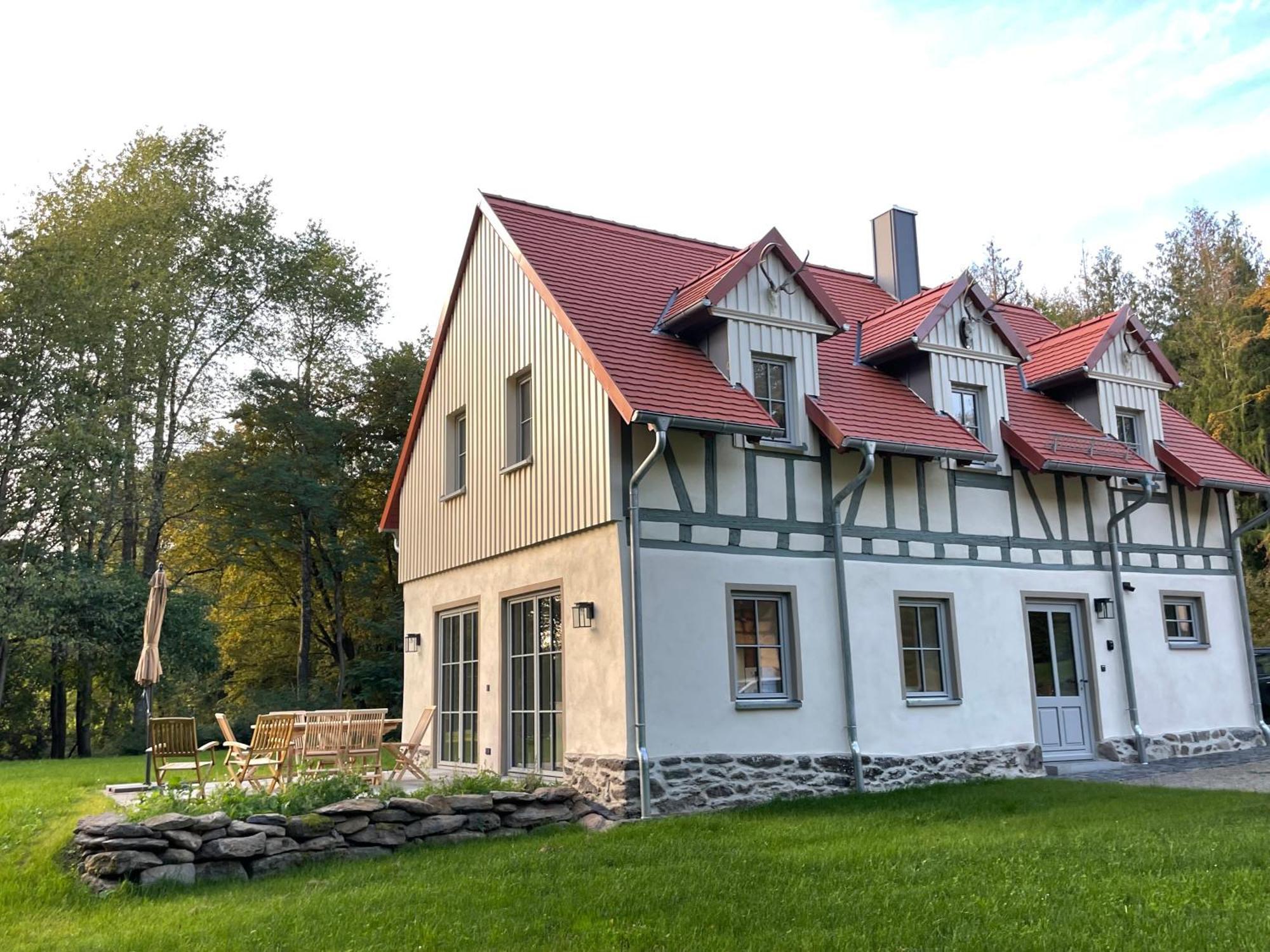NiddaSchellnhof Forsthaus Am Waldrandアパートメント エクステリア 写真